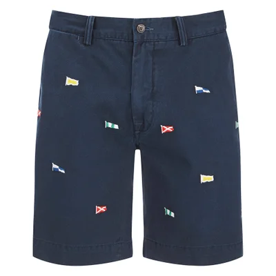 Polo Ralph Lauren Men's Hudson Patterned Slim Shorts - Navy