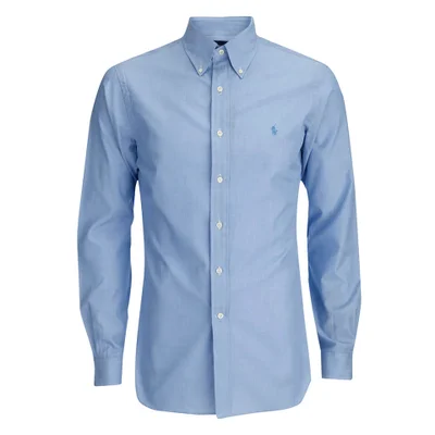 Polo Ralph Lauren Men's Tonal Logo Dress Shirt - Blue