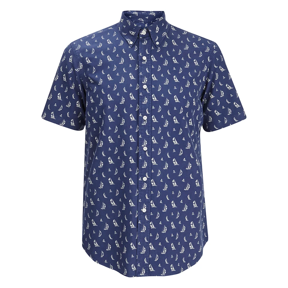 Polo Ralph Lauren Men's Printed Short Sleeve Shirt - Blue Image 1