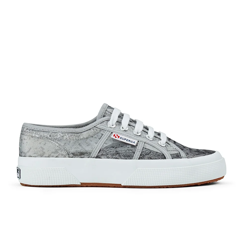 Superga Women's 2750 Animalnetw Classic Trainers - Snake Silver Image 1