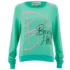 Wildfox Women's Baggy Beach Jumper B Is For - Mint Chip - Image 1