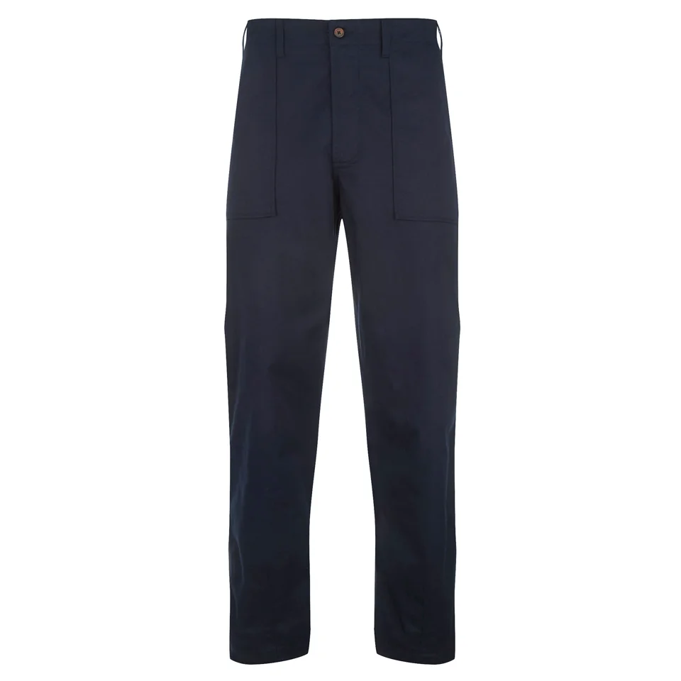 Universal Works Men's Fatigue Twill Pants - Navy Image 1