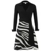 Diane von Furstenberg Women's Amelianna Dress - Black/Zebra - Image 1