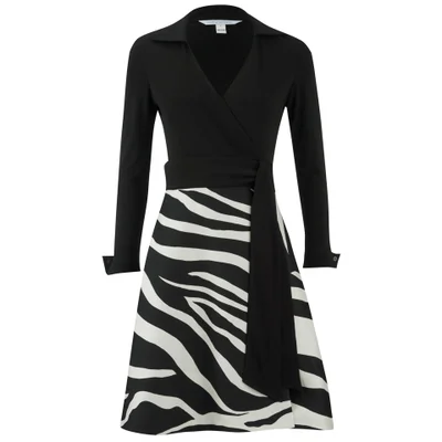 Diane von Furstenberg Women's Amelianna Dress - Black/Zebra
