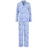 Derek Rose Women's Toile Ladies Pyjama Set - White/Cobalt - Image 1