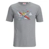 Arpenteur Men's Ligne Claire Kayak Print T-Shirt - Grey - Image 1
