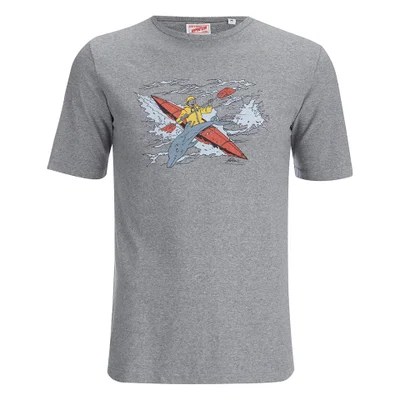 Arpenteur Men's Ligne Claire Kayak Print T-Shirt - Grey