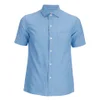 Arpenteur Men's Pyjama Short Sleeve Shirt - Blue Pique - Image 1