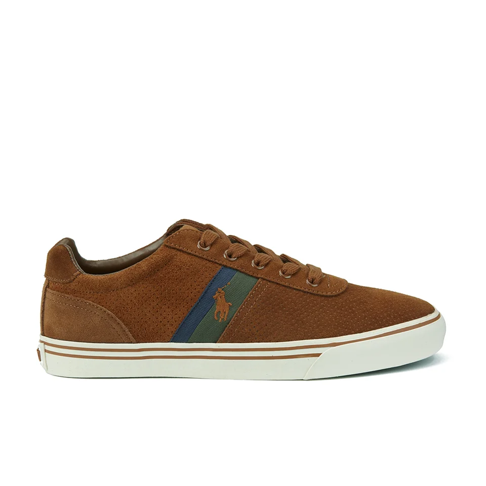 Polo Ralph Lauren Men's Hanford II Perforated Suede Trainers - New Snuff Image 1