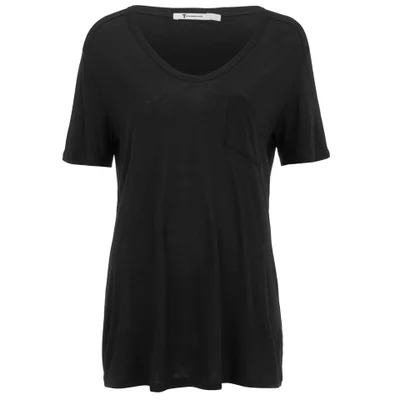 T by Alexander Wang Women's Classic T-Shirt with Pocket - Black
