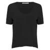 T by Alexander Wang Women's Classic Cropped T-Shirt with Chest Pocket - Black - Image 1