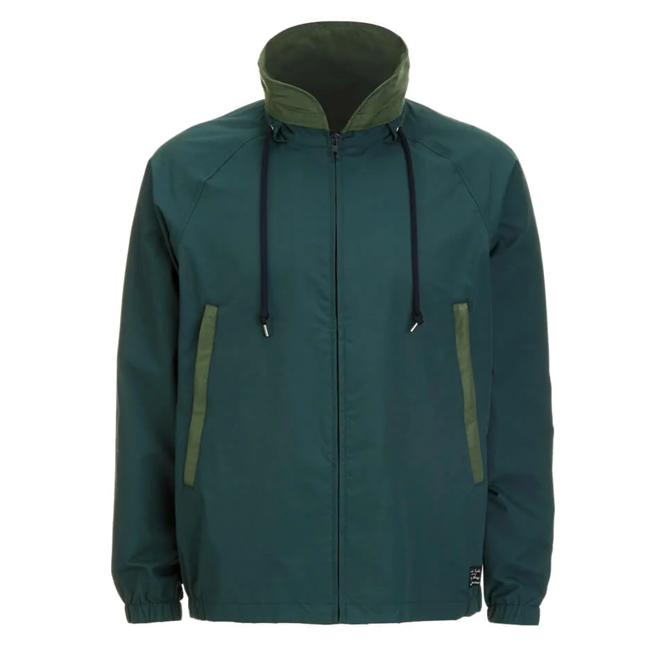 Paul Smith Jeans Men's Technical Hooded Jacket - Green Image 1