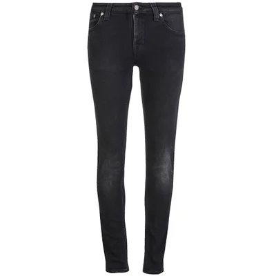 Nudie Jeans Women's Skinny Lin 'Skinny/Curved Waist' Jeans - Used Black