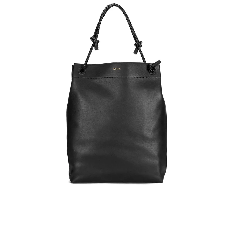 Paul Smith Accessories Women's Medium Leather Paper Tote Bag - Black Image 1