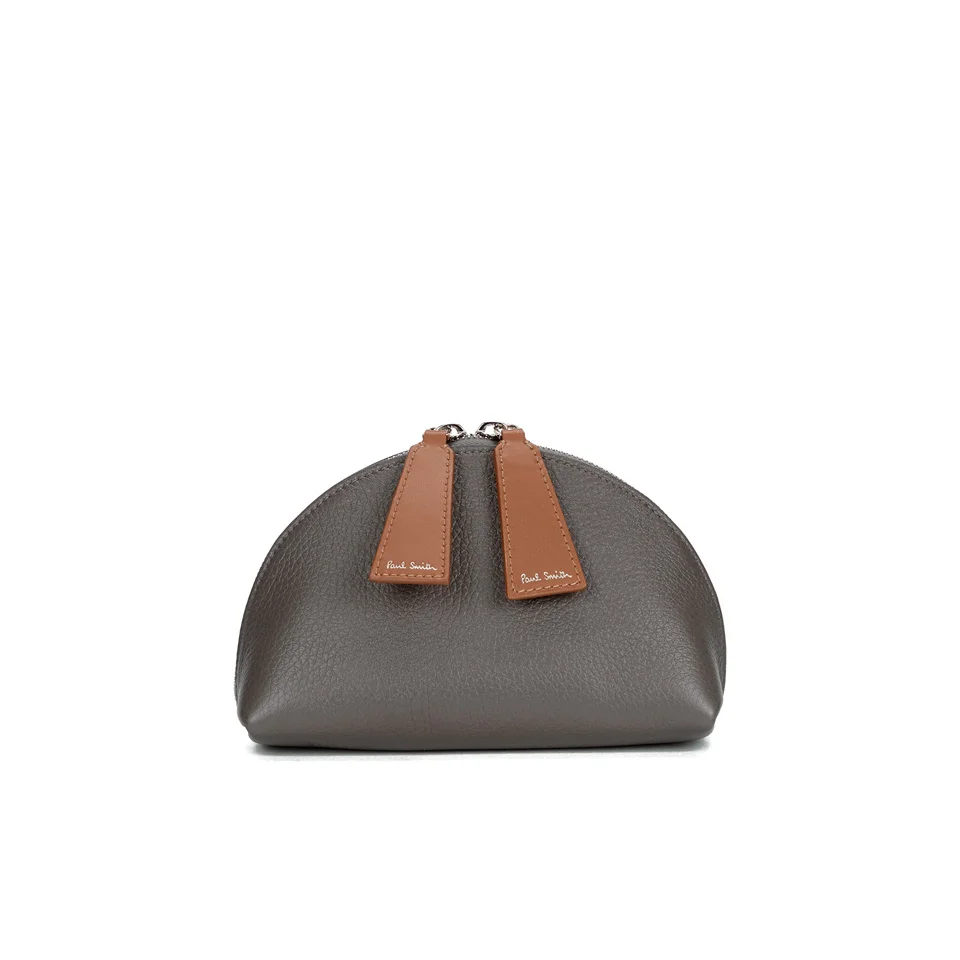Paul Smith Accessories Women's Leather Cosmetic Bag - Grey Image 1