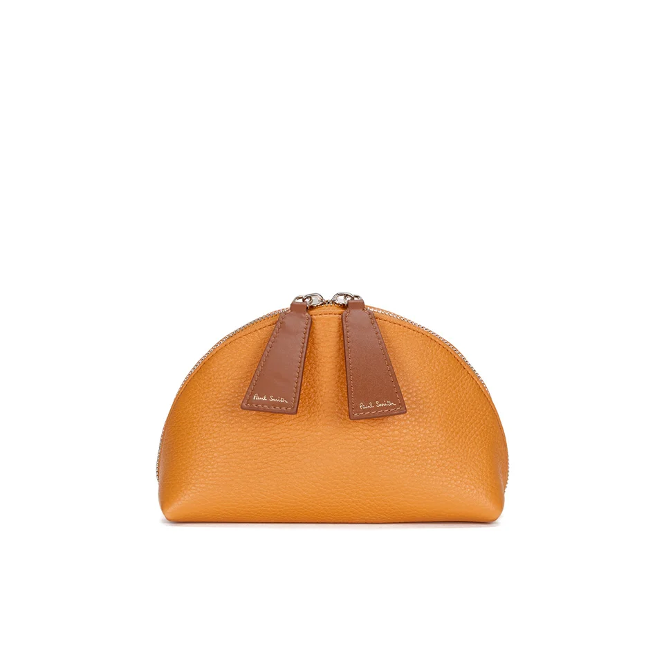 Paul Smith Accessories Women's Leather Cosmetic Bag - Orange Image 1
