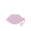 Lulu Guinness Women's Large Grainy Leather Lip Coin Purse - Magenta - Image 1