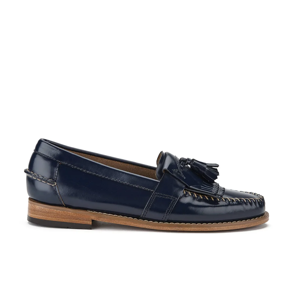 Bass Weejuns Women's Elspeth Kiltie Leather Loafers - Navy Image 1
