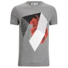McQ Alexander McQueen Men's Floral Logo Crew T-Shirt - Grey Mouline - Image 1