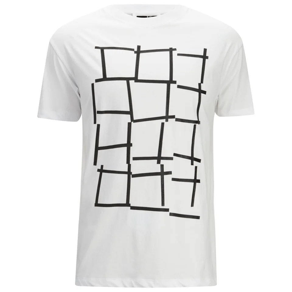 McQ Alexander McQueen Men's Dropped Shoulder Square T-Shirt - Optic White Image 1