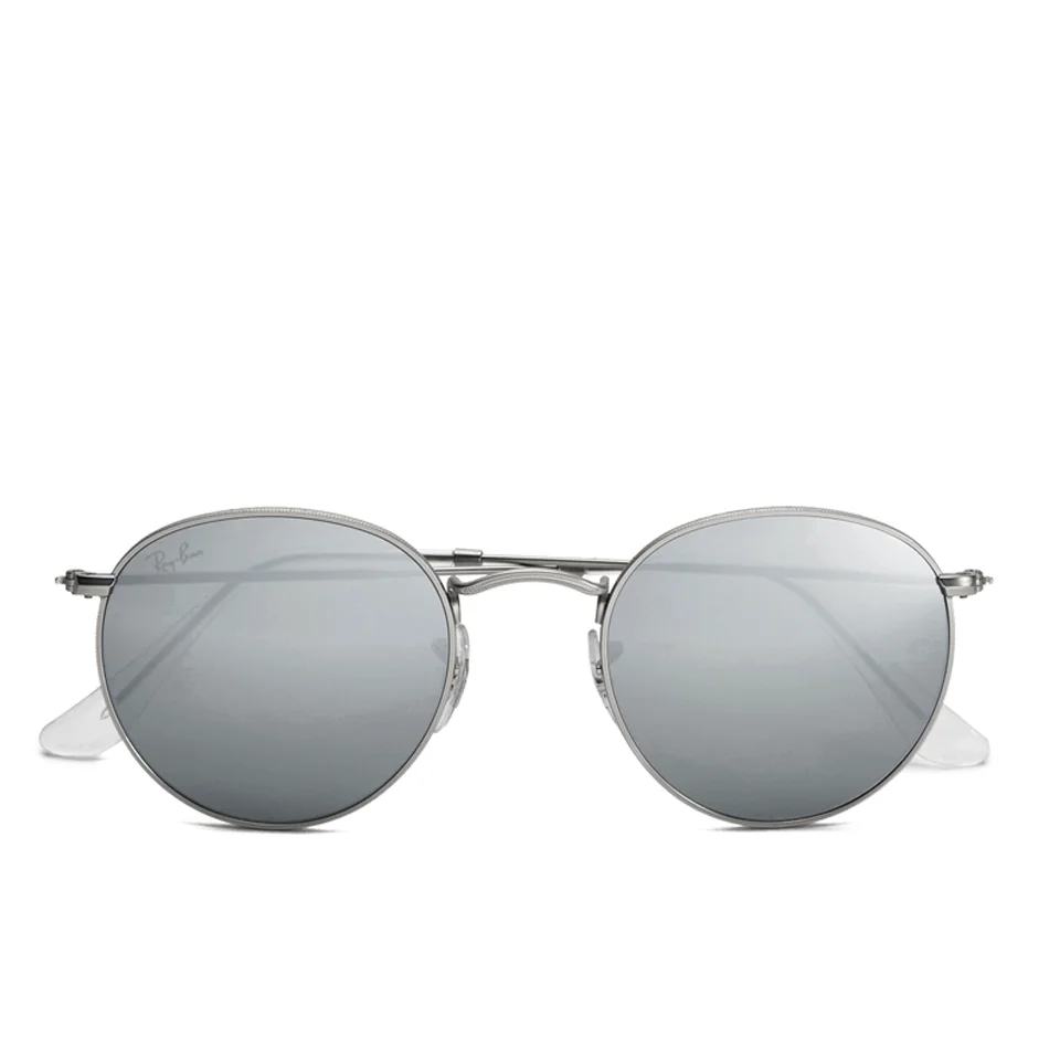 Ray-Ban Round Metal Sunglasses - Matte Silver Image 1
