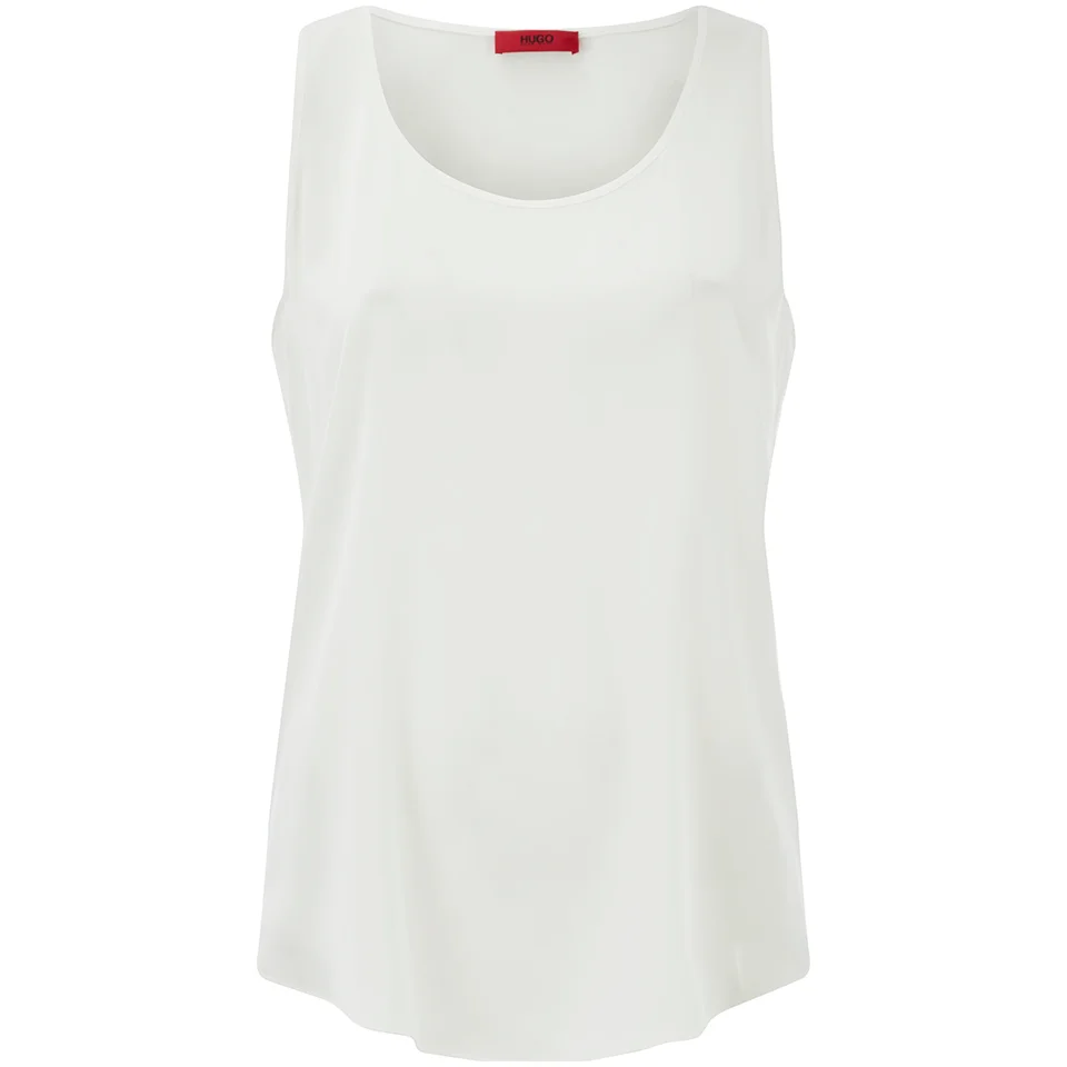 HUGO Women's Cendis Silk Vest Top - White Image 1