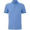 HUGO Men's Denno Collar Detail Polo Shirt - Electric Blue - Image 1