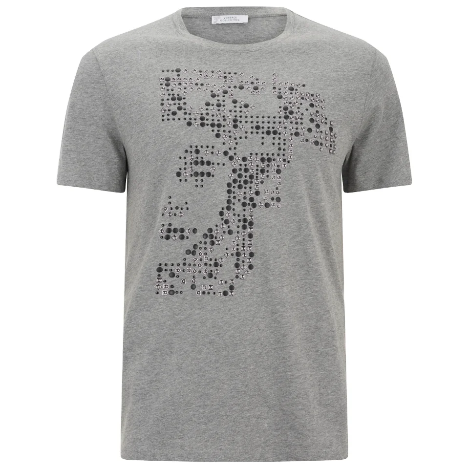 Versace Collection Men's Medusa T-Shirt - Grey Image 1