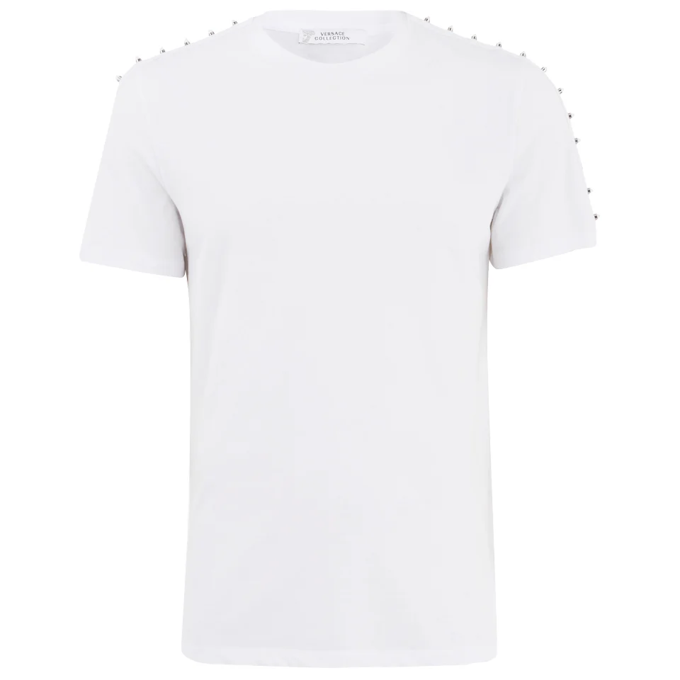 Versace Collection Men's Round Neck T-Shirt - White Image 1