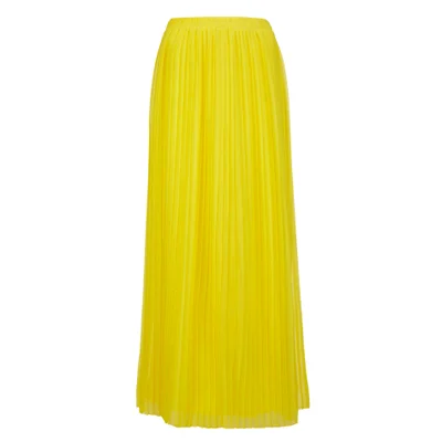 BOSS Orange Women's Beflowy Pleated Maxi Skirt - Yellow