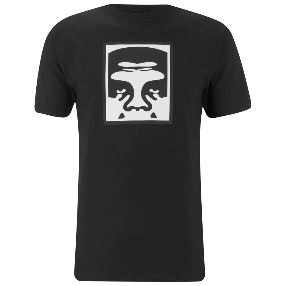 OBEY Clothing Men's Half Face Icon Basic T-Shirt - Black Image 1