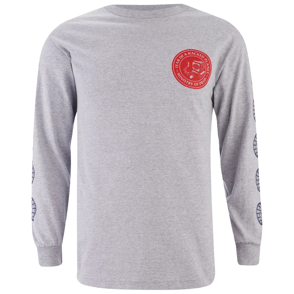 OBEY Clothing Men's Fear of a Hacked Planet T-Shirt - Heather Grey Image 1