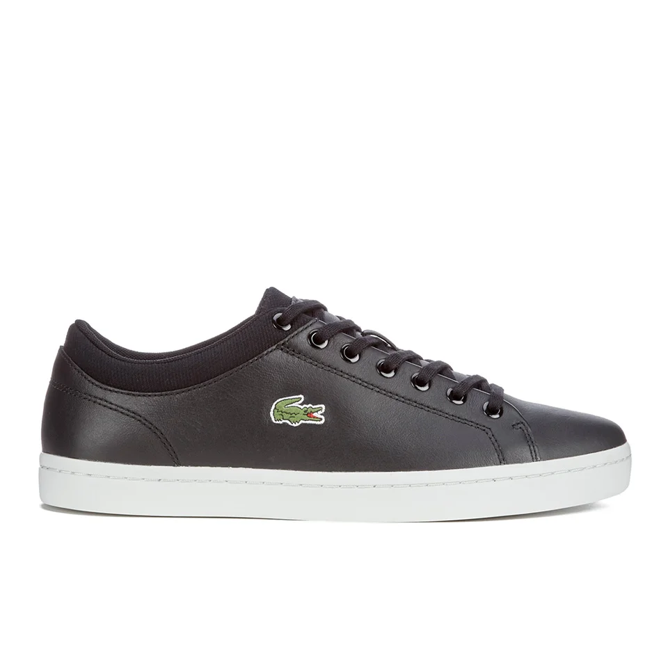Lacoste Men's Straightset SPT 116 1 Leather Trainers - Black Image 1
