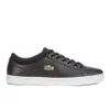 Lacoste Men's Straightset SPT 116 1 Leather Trainers - Black - Image 1