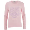 KENZO Women's The Silicon Tiger Classic Textured Stitch Cotton Jumper - Light Pink - Image 1