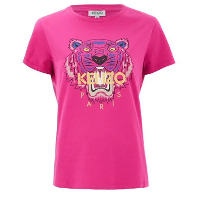 KENZO Women's The Classic Tiger T-Shirt In Light Cotton Jersey - Fuchsia