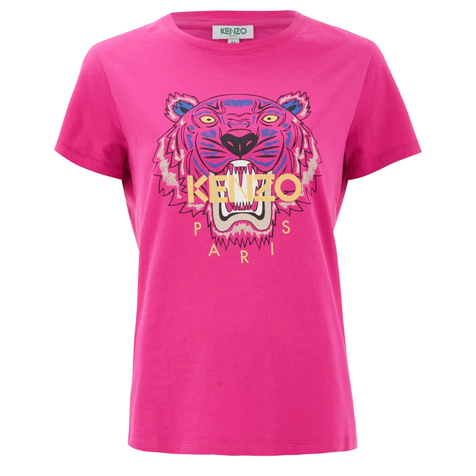 KENZO Women's The Classic Tiger T-Shirt In Light Cotton Jersey - Fuchsia Image 1