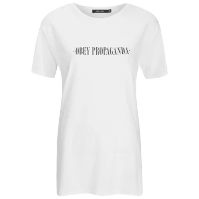 OBEY Clothing Women's New Times Classic T-Shirt - White