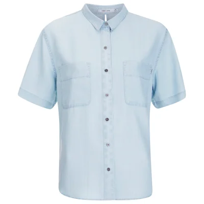OBEY Clothing Women's St Gilles Short Sleeve Shirt - Chambray