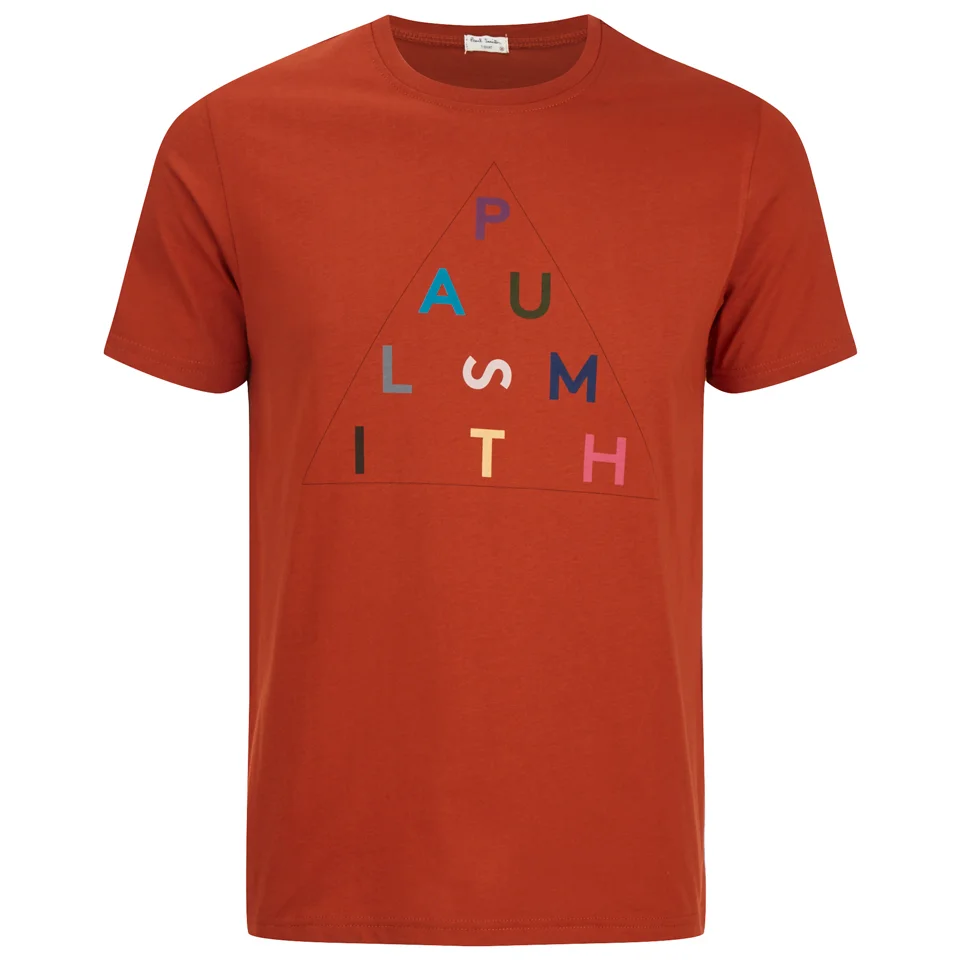 Paul Smith Jeans Men's Pyramid Logo Crew Neck T-Shirt - Red Image 1