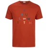 Paul Smith Jeans Men's Pyramid Logo Crew Neck T-Shirt - Red - Image 1
