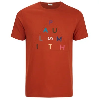 Paul Smith Jeans Men's Pyramid Logo Crew Neck T-Shirt - Red