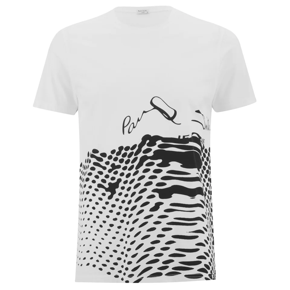 Paul Smith Jeans Men's Printed Crew Neck T-Shirt - White Image 1