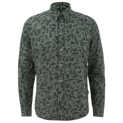 Paul Smith Jeans Men's Classic Fit Long Sleeve Shirt - Green