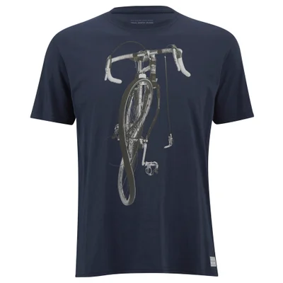 Paul Smith Jeans Men's Bike Print Crew Neck T-Shirt - Indigo