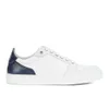 AMI Men's Low Top Trainers - White/ Navy - Image 1