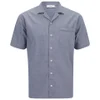 AMI Men's Collar Detail Short Sleeve Shirt - Chambray - Image 1
