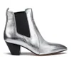 Marc Jacobs Women's Kim Metallic Leather Heeled Chelsea Boots - Silver - Image 1
