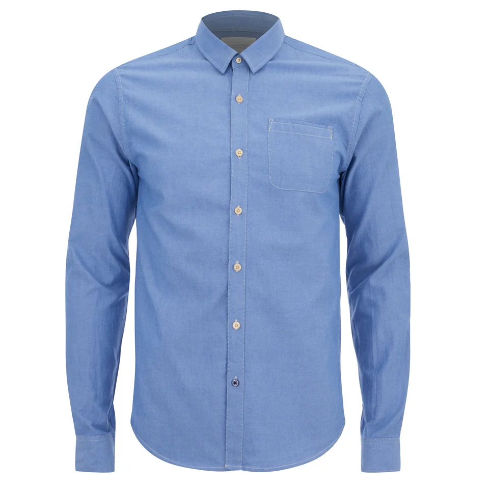 Scotch & Soda Men's Oxford One Pocket Shirt - Blue Image 1