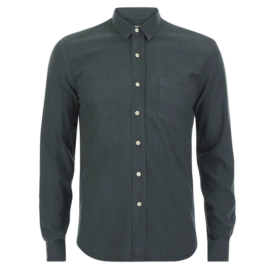 Our Legacy Men's Classic Silk Shirt - Green Cast Image 1